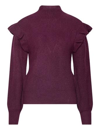 Vibooba Frill Pullover /B Burgundy Vila