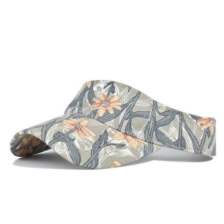 Solskjermer for kvinner - Justerbar solskjermhatt, golf solskjerm damer solskjermhatt hestehale baseball caps trykt tennishatt løpevisirer