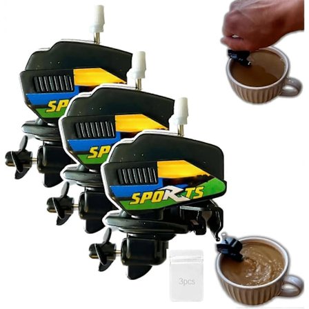 Kaffevisp med båtmotor, Kaffevisp med båtmotor, Nyhet Kaffemikser med båtmotor, Elektrisk mini kaffevisp, Kaffevisp motorbåt