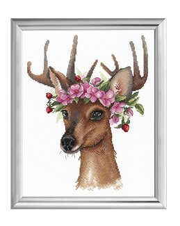 Stickpackung Bild Reh