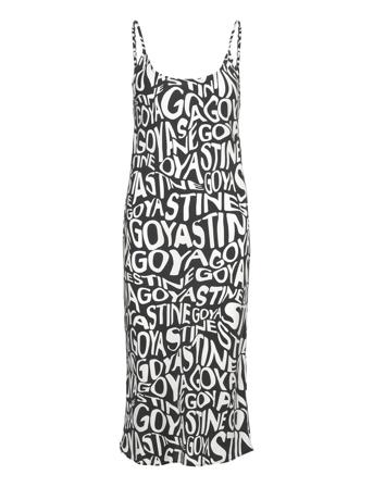 Sgholly, 2017 Dry Viscose Designers Knee-length & Midi Black STINE GOYA