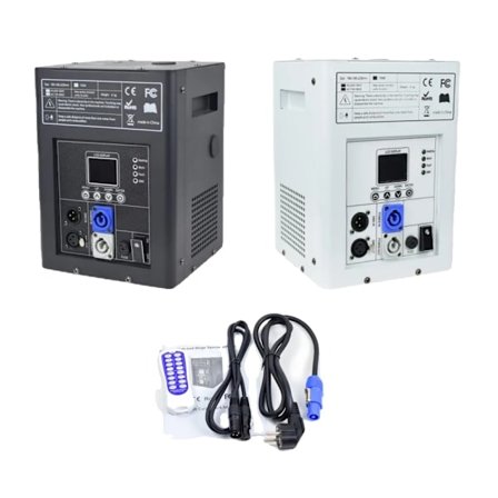 Kall Sparkular-maskin, 750W effekt, DMX-fjärrkontroll, 1 maskin, vit skal