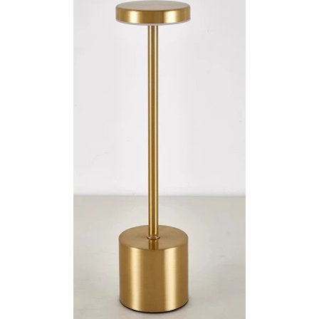 Enkel Oppladbar Bordlampe Restaurant Skrivebord Bar Atmosfære Lampe Nattbordslampe - Champagne Gull Champagne Gold
