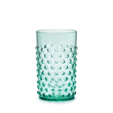 In Flore Cecilia Dricksglas, Höga, 2-pack Glas Grön 11 cm