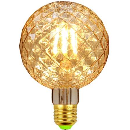 LED Retro Vintage Kristallilamppu 4W 220/240V E27 Koristelamppu G95 Kristalli Kulta