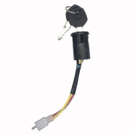 Elektrisk bilbatteri ladekontakt for barn, leketøybil med dobbel motorledning, nøkkeltenningsbryter batteriladeklips