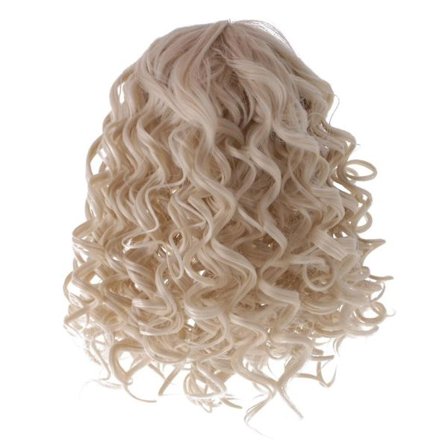 Hvid Grå Skruer Paryk Hårstykke Krøllet Parykker Hår Til 18 Tommer Amerikansk Dukke Dukke Tilbehør