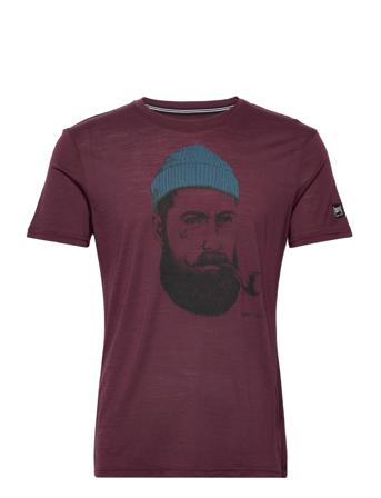 M Sailor Tee T-shirt Burgundy Super.natural
