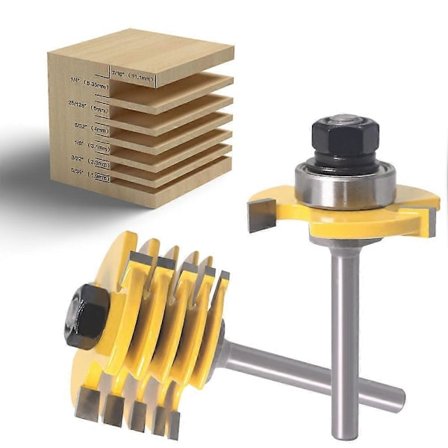 1/4 skaft 2-delt justerbar notfræser / T-fræser / kombinationsskeletkniv / aftagelig og udskiftelig blad skeletkniv