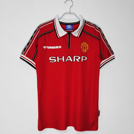 RYI-Retro Legend 98-99 Manchester United Hjemmedrakt Kort Solskjaer NR.20 Solskjaer NR.20 Solskjaer NO.20 Solskjaer NO.20 M