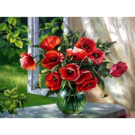 30x40 cm 5D DIY Täysi timanttimaalaus, olohuoneen maisema diam