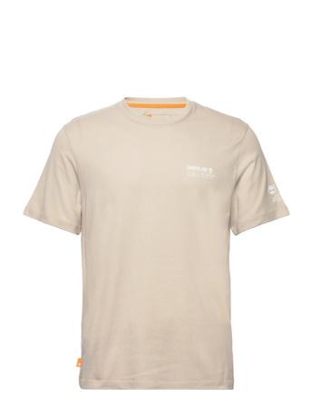 Comfort Luxe Essentials - Ss Refibra Tee - Neutral Gender Beige Timberland