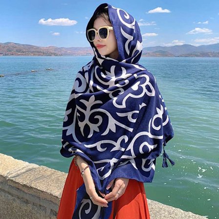 90x180 cm Strandsjal Bandana 4 4