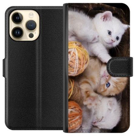Apple iPhone 14 Pro Max Lompakkokotelo Kissat