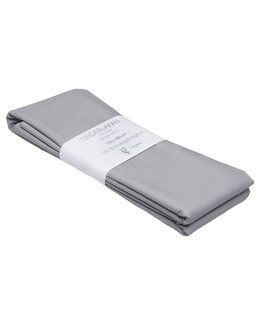 Ekologiskt underlakan enfärgad bomullspercale Grå - 150x260 cm - Classic Textiles