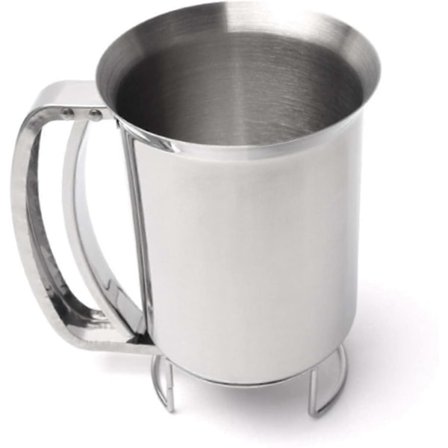 Professionel Håndholdt Pandekagedej Dispenser Dejtragter Køkkenværktøj Til Bagning af Kager Cupcakes Crepes Vafler Pandekager