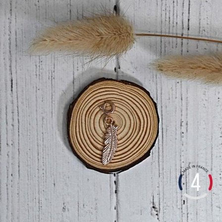 Hängen - MADE IN FRANCE - Rose Guldpläterade - 5. Fjäder