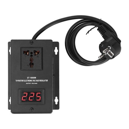 10000W Tyristor Step Up Buck Converter Spenningsregulator Transformator 220V EU-plugg