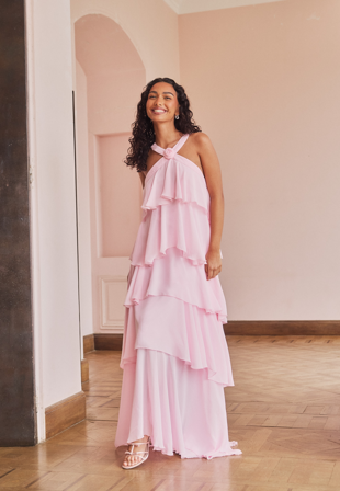 VERO MODA - Vmfelicia Sl Ruffle Maxi Dress - Kläder - - Bubbleroom