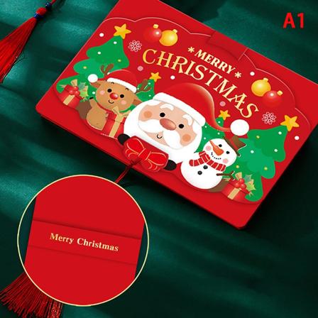 Christmas tegneserie julenissen gratulasjonskort Personlig Creati - Perfet Red