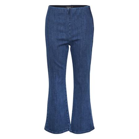 Soaked in Luxury Mady Denim Kickflare Blå, Dame Jeans