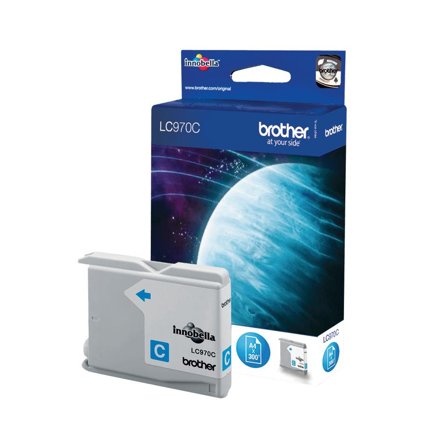 Brother LC-970C INK CARTRIDGE CYAN F/ DCP-135C -150C MFC-235C NS