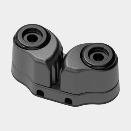 Skødelås Seldén Cam Cleat 38 MK2, aluminium, passer liner Ø10 - 12 mm