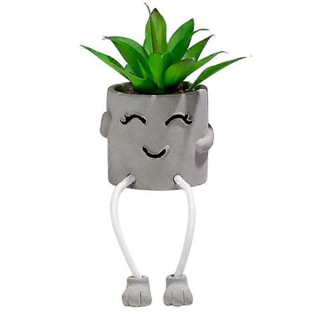 Kunstig potteplante Falsk sukkulentplante Søt hengende ben Emosjonell