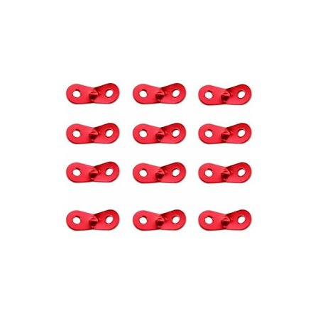 LMLY 12 st Tältlinor i Aluminiumlegering Campingspännare Repjusterare Hållbar Halksäker Tält Presenning Vandring Camping