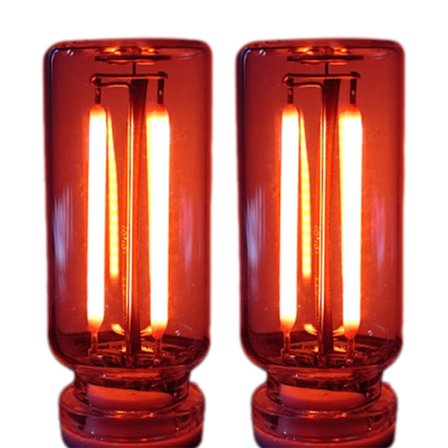 Bil USB Nattlys Pære Berøringsdimbar Bil Interiør Ambient Lys Retro Mini Grensesnitt Nattlys