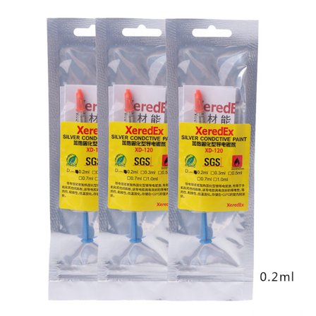 Sølv ledende selvklebende lim ledning Maling koblinger Board Paste Wire elektrisk egnet for PCB gummi reparasjon