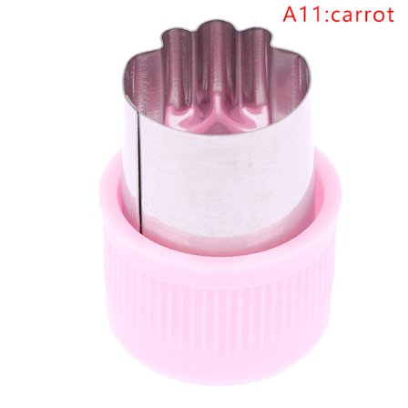 Grönsaker ter Plasthandtag Rosa Rostfritt Fruktting Die Kit