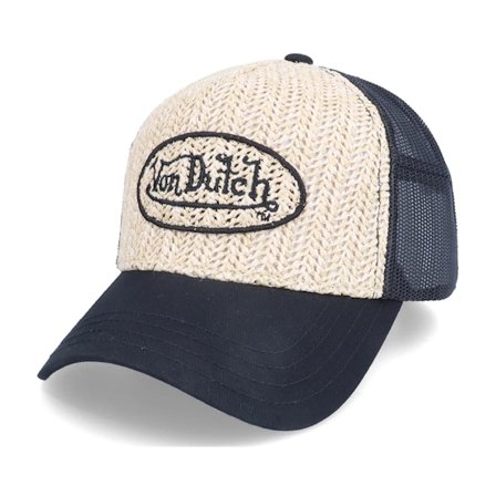 Von Dutch - Beige trucker Czapka Z Daszkiem - Straw/Black Trucker @ Hatstore