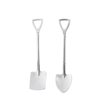 Skje i rustfritt stål, vannmelon-skje, dessertskje, iskremskje DXGHC