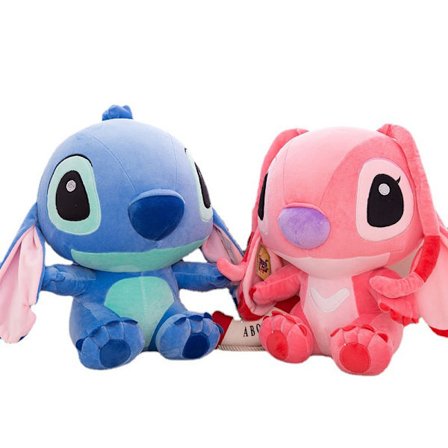 Stitch och Angie par plysch docka stor storlek