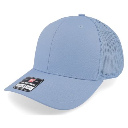 Richardson - Blå trucker Keps - 112 Solid Columbia Blue Trucker @ Hatstore