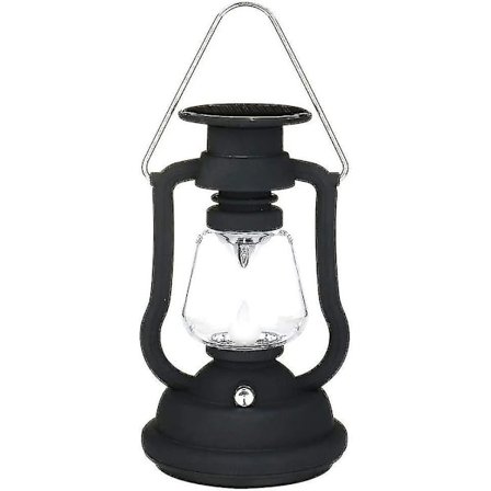 Antikt Solcellelygte Udendørs Vandafvisende Solbordlampe Hængende Belysning