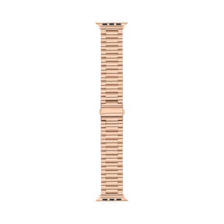 Borstat Metallarmband 3-Länkar till Apple Watch 42/44/45mm - Roséguld | Armband Från Yedi