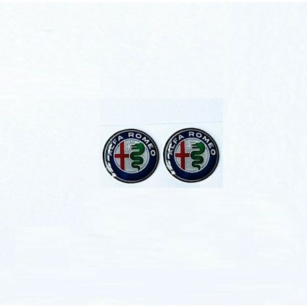 2 X 14 mm 3d epoxy gel harpiks erstatning alfa romeo nøkkelbrikke emblem