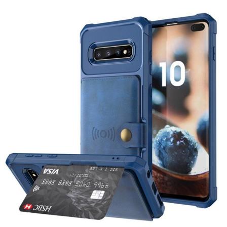 Samsung Galaxy S10 Plus pung etui - Blå Blue