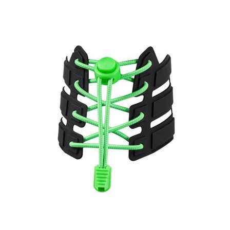 Snørebånd med låseknap 110cm Fluorescerende Grøn