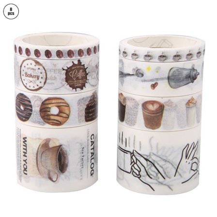 8 ruller/æske kombination pige dekoration klistermærke væg klistermærke hjem dekoration tilbehør (#14)