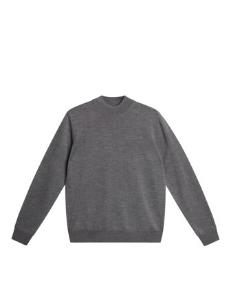 J.Lindeberg - Korman Merino Turtle Neck - Grey - Mann - M