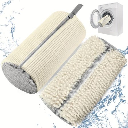 1 stk. vaskemaskine vasketøjs pose til sko, genanvendelig og støvtæt