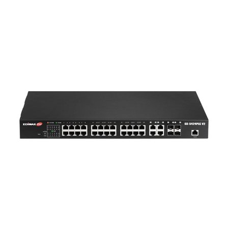 EDIMAX Pro GS-5424PLC V2 - switch - 24 porter - smart - rackmonterbar