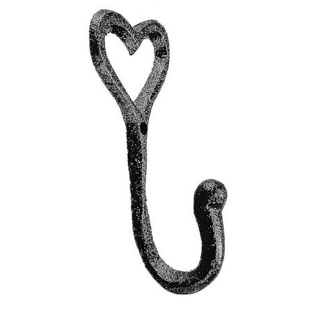 Retro takorautainen sydämenmuotoinen koukku, makuuhuoneen koristeellinen seinäkiinnitys