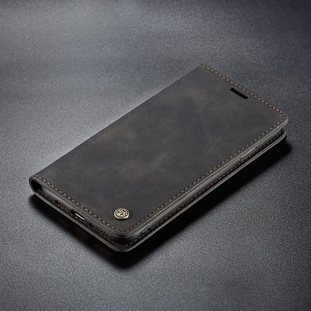(For Samsung A70) CaseMe Flip Wallet Case med støtte og kortlommer retro lær luksus