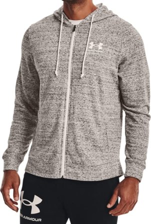 Under Armour Men's Ua Rival Terry LC FZ Men long-sleeved sweaters Beige S