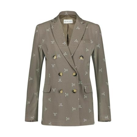 Jane Lushka Blazers , Grijs , Dames , Maat: XL