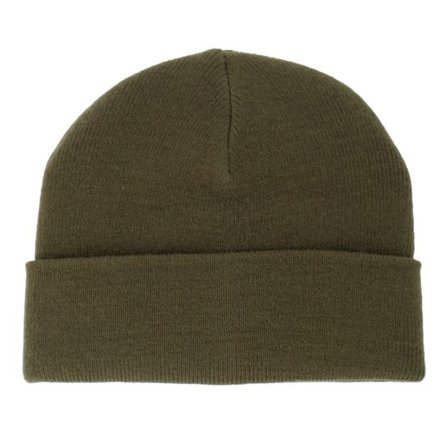 Equip - Grön shortbeanie Beanie - Blank Olive Short Beanie @ Hatstore